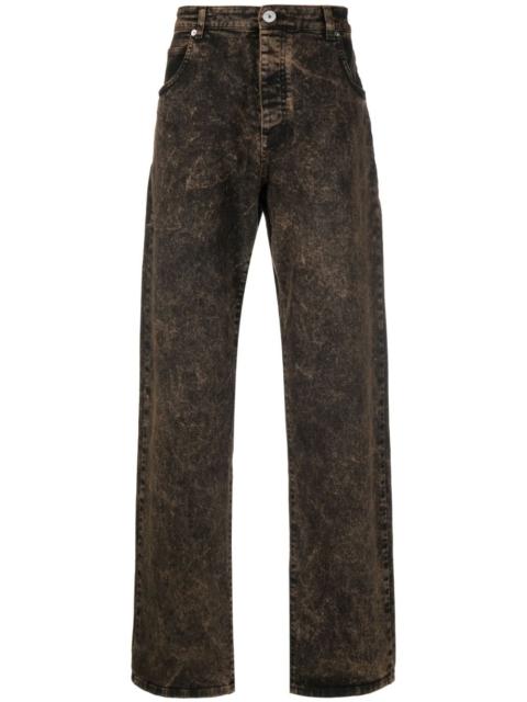 distressed-effect dnim jeans