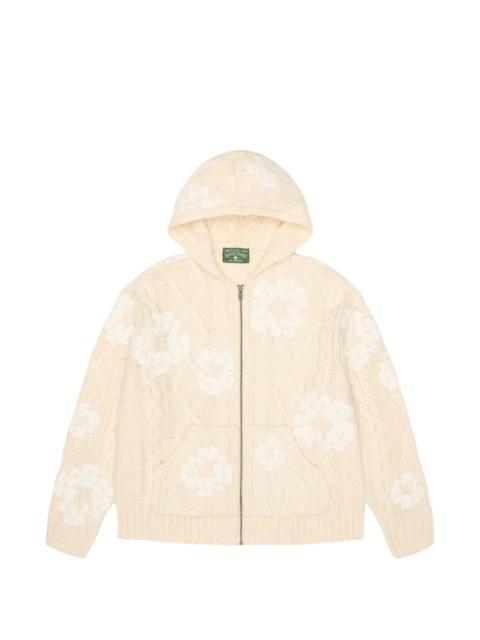 zip hooded fisherman sweater