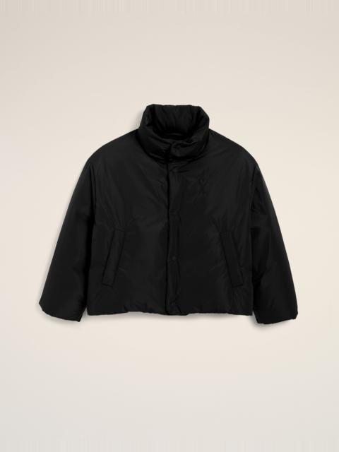 BLACK TAFFETAS AMI DE COEUR DOWN JACKET