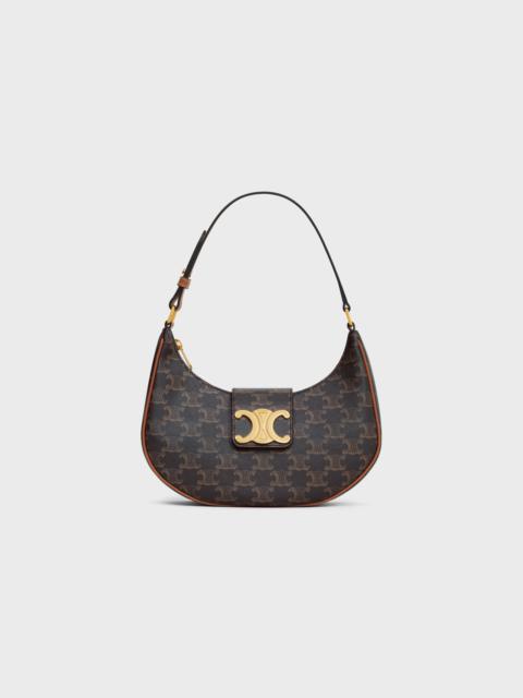 Ava Triomphe Soft Bag in Triomphe Canvas and calfskin