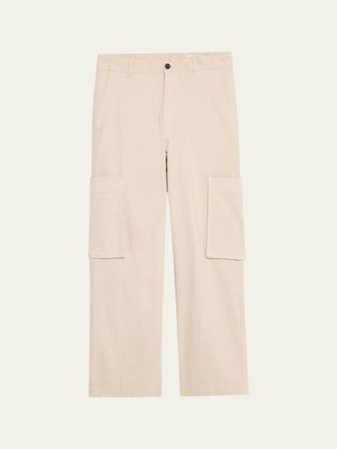Men's Pale Grey Cotton Naim Cargo Pants