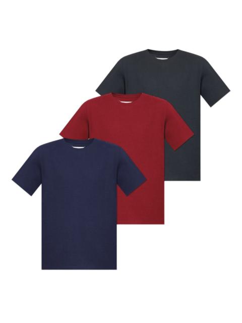four-stitch crew-neck T-shirt (pack of three)