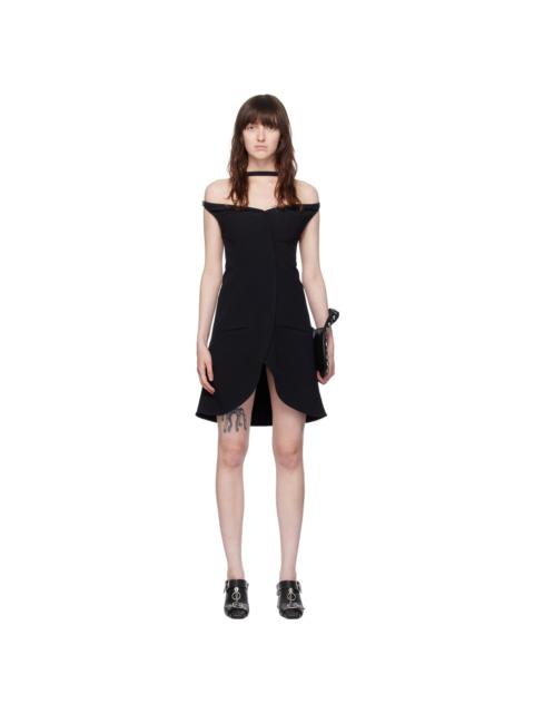 Black Ellipse Minidress