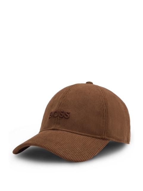 CORDUROY CAP WITH EMBROIDERED LOGO