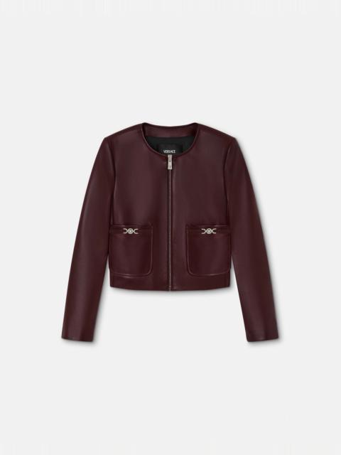 Leather Cardigan Jacket