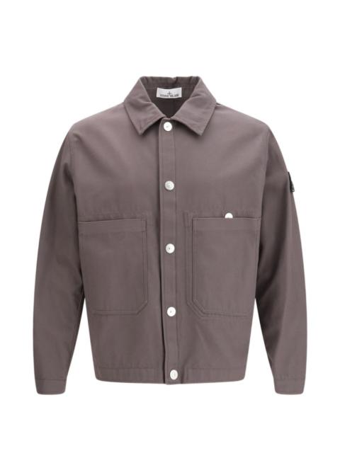 buttoned patch jacket