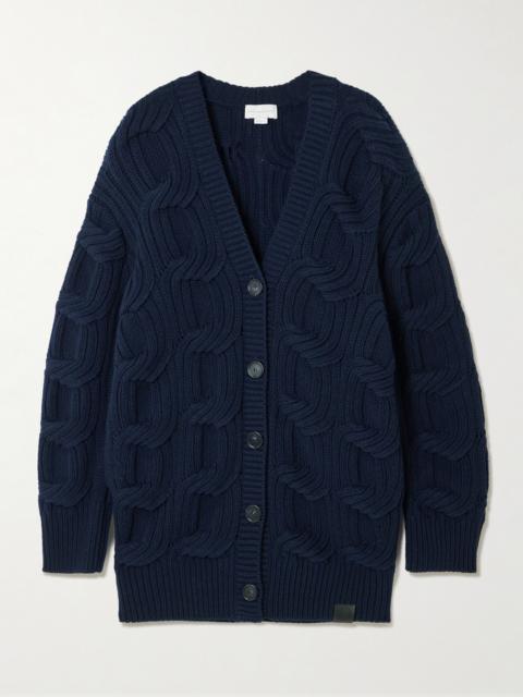 Cable-knit Wool Cardigan