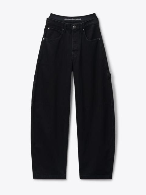 Pre-Styled Mid-Rise Jean Oversized