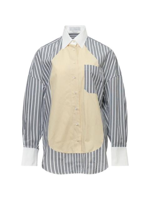 striped pocket shirt