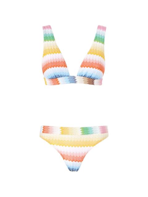 zigzag-pattern bikini