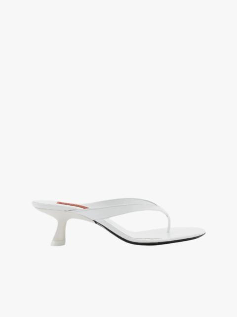 Beep Thong In White Patent