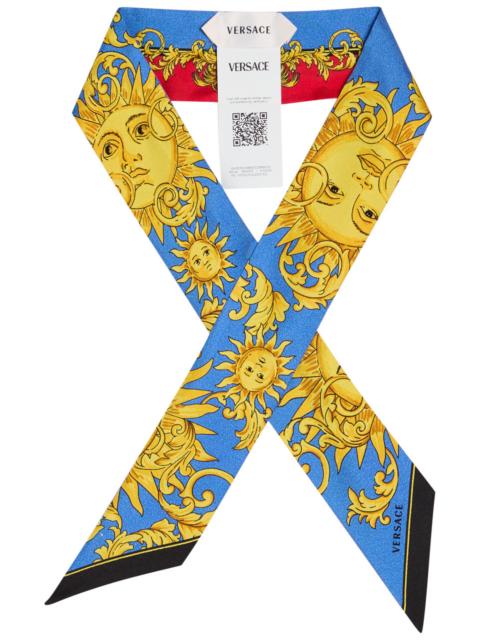 Versace Printed Silk-twill Bandeaux