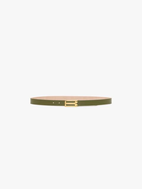 Regular Dorian Belt In Khaki Smooth Leather