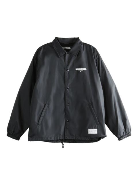 buttoned logo jacket