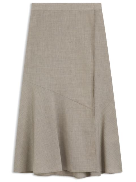 MELANGE A-LINE SKIRT IN VIRGIN WOOL