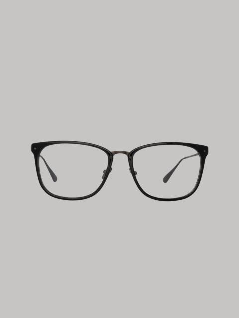 CASSIN OPTICAL D-FRAME IN MATT NICKEL