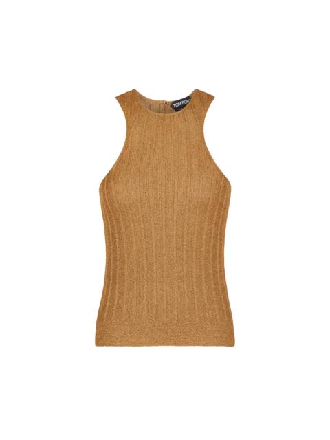 LUREX RIB RACER BACK TANK TOP