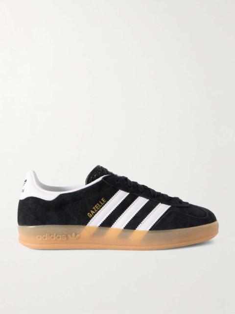 Gazelle Indoor Faux Leather-Trimmed Suede Sneakers