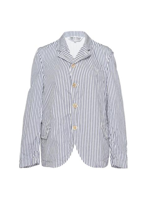 Cotton Broad Stripe 2 Pattern Blazer