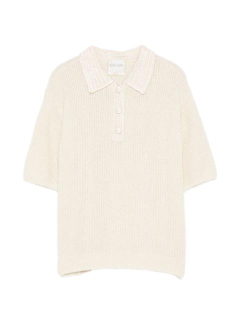cashmere polo top