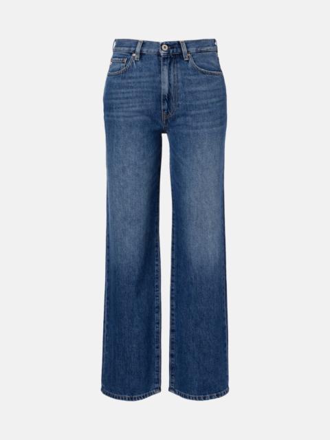 Kora high-rise wide-leg jeans