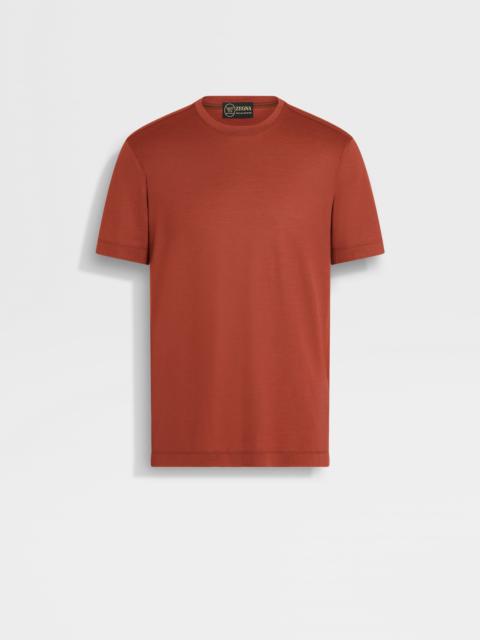 BRICK RED VELLUS AUREUM T-SHIRT