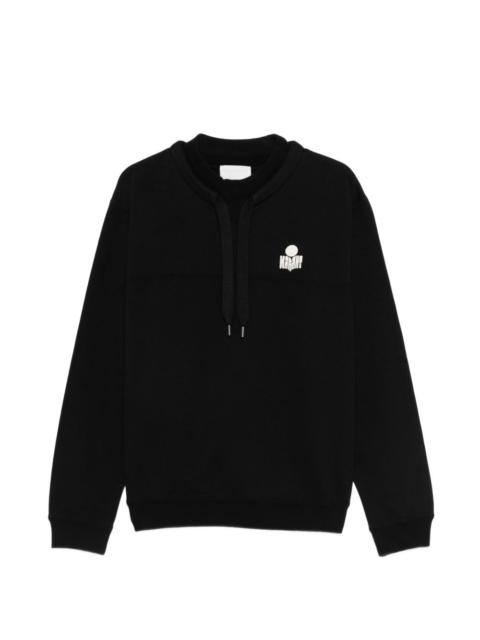 Merone drawstring logo sweatshirt