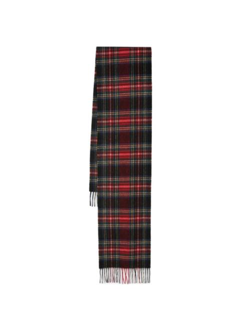 Tartan wool and cashmere scarf