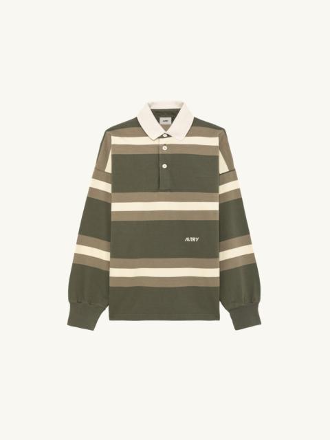 UNISEX STRIPED RUGBY POLO