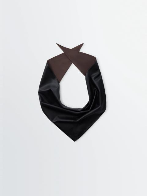 LARGE LEATHER TRIANGLE SCARF