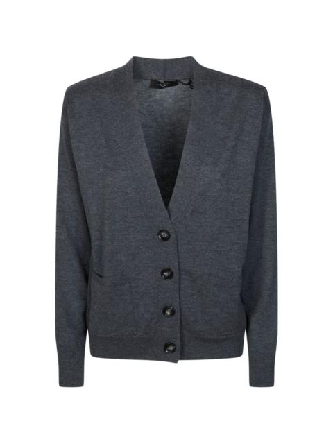 button pocket cardigan