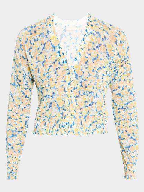 Vivienne Floral Cropped Cardigan