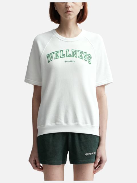 WELLNESS IVY SHORT SLEEVE SOFT CREWNECK WHITE/VERDE