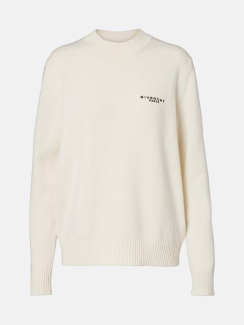 Logo wool and cashmere sweater