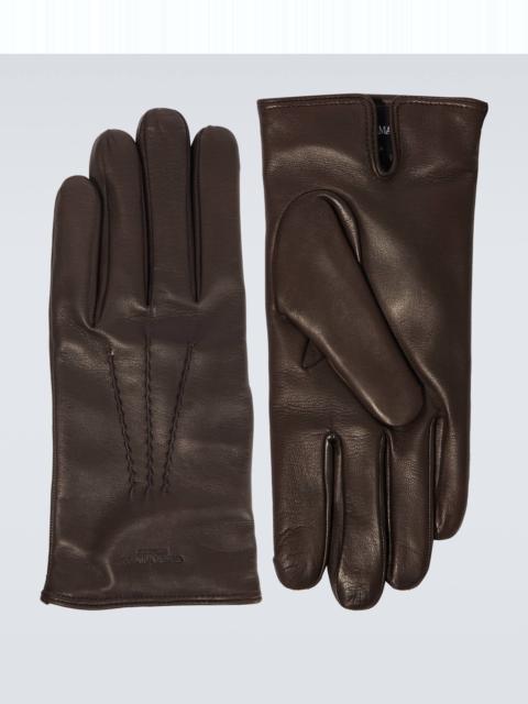 Cashmere-lined leather gloves