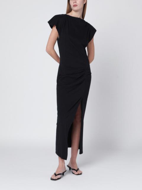 Long black Nadela jersey dress