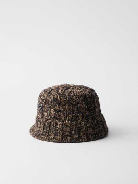 Mélange wool bucket hat