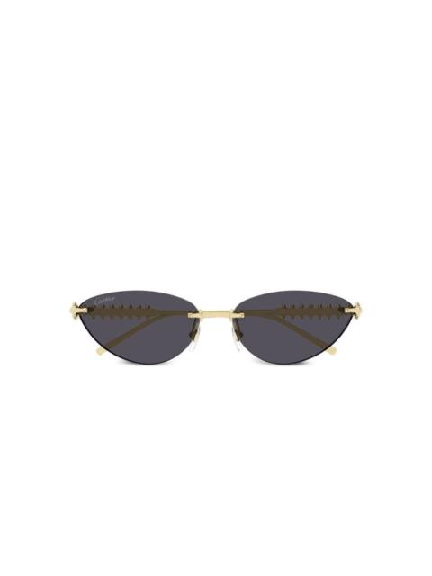 geometric-frame sunglasses