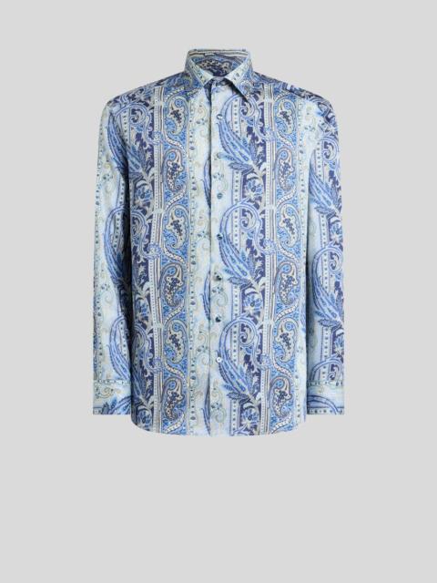 PAISLEY COTTON SATIN SHIRT