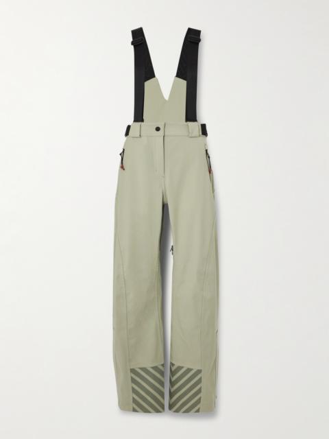 Bia Grosgrain-trimmed Wool-blend Salopettes