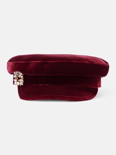 Baker Boy velvet newsboy cap