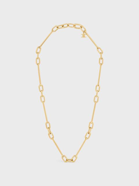 Celine Charms Necklace in Brass with Gold Finish