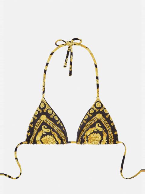 Barocco Print Bikini Top