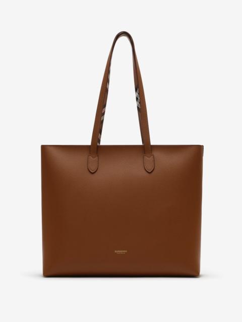 Medium Check-lined Tote