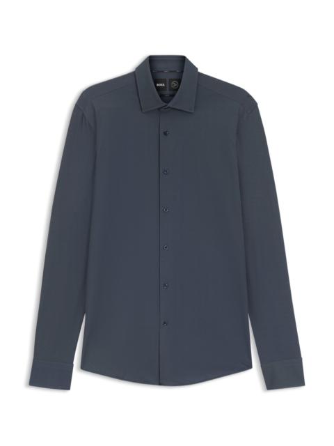 PRINTED SLIM-FIT SHIRT IN PERFORMANCE-STRETCH FABRIC