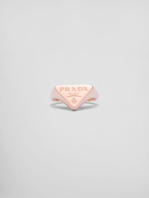 Eternal Gold signet ring in pink gold