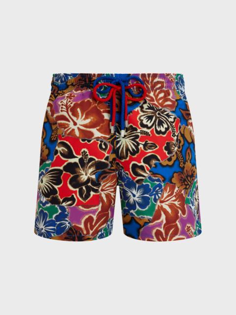 Men Swim Trunks Hawain Patchwork - VBQ x Palm Angels