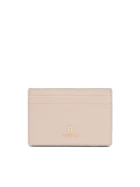 Camelia leather card-holder