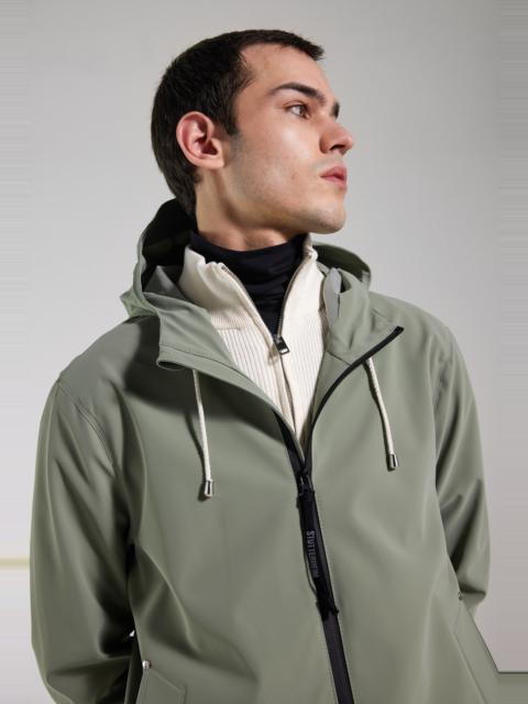 Stockholm Lightweight Zip Matte Raincoat Comet