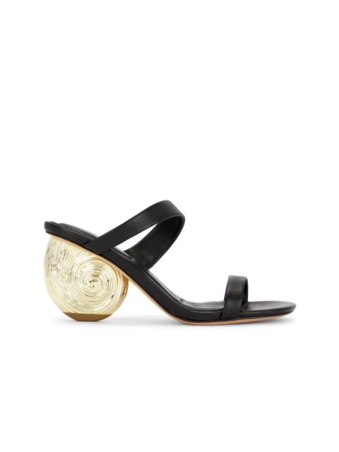 Marion Metallic Leather Shell Heel